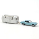 FORD MUSTANG ET CARAVANE AIRTREAM -1968