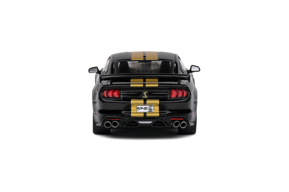 1:43 SHELBY MUSTANG GT500 BLACK W/GOLD STRIPE 2020