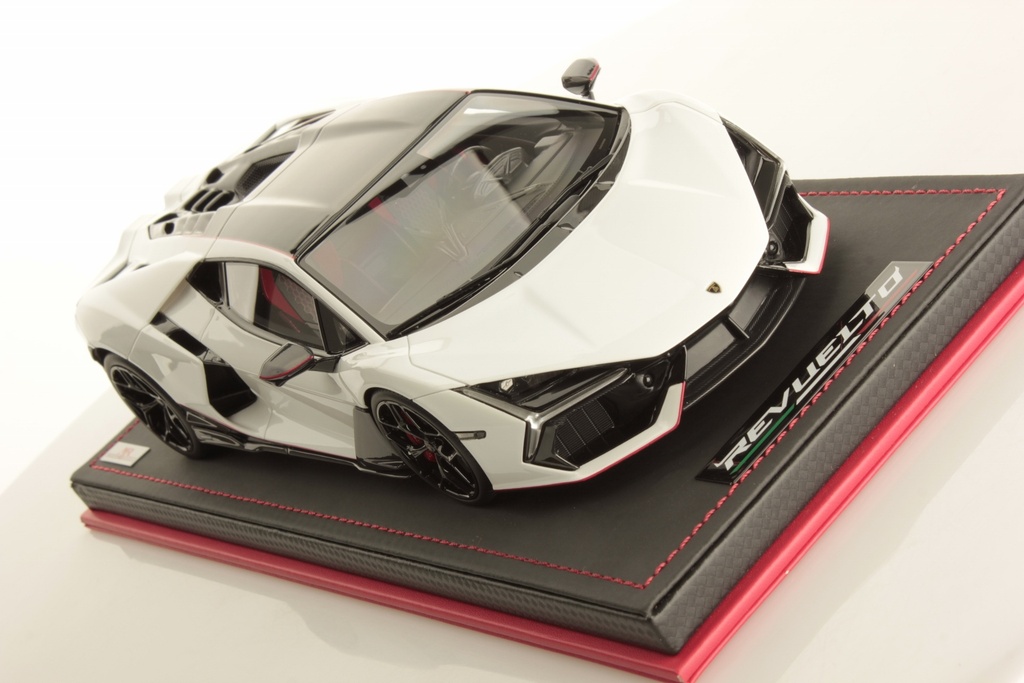LAMBORGHINI REVUELTO (BIANCO SIDERALE) - EDICIÓN LIMITADA 99Uds. - MR COLLECTION + BASE