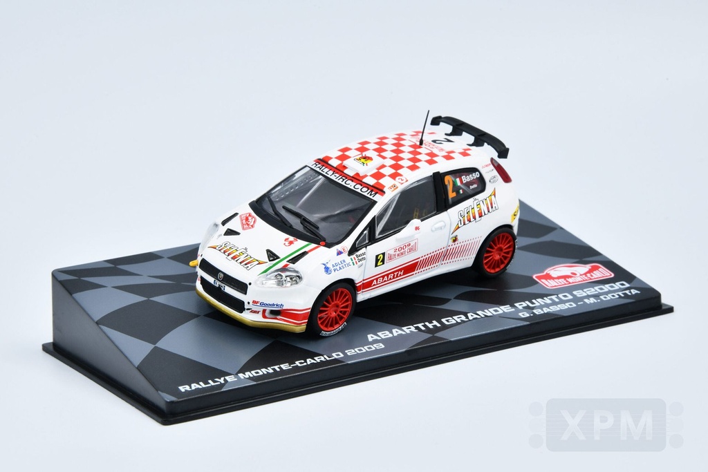 1:43 ABARTH GRANDE PUNTO S2000 (G.BASSO- M.MOTA)- RALLYE MONTECARLO 2009