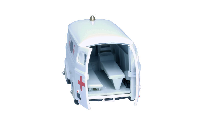 1:43 PEUGEOT D4 A AMBULANCE CON SWAROVSKI®  - EDICIÓN LIMITADA NUMERADA - MINIALUXE