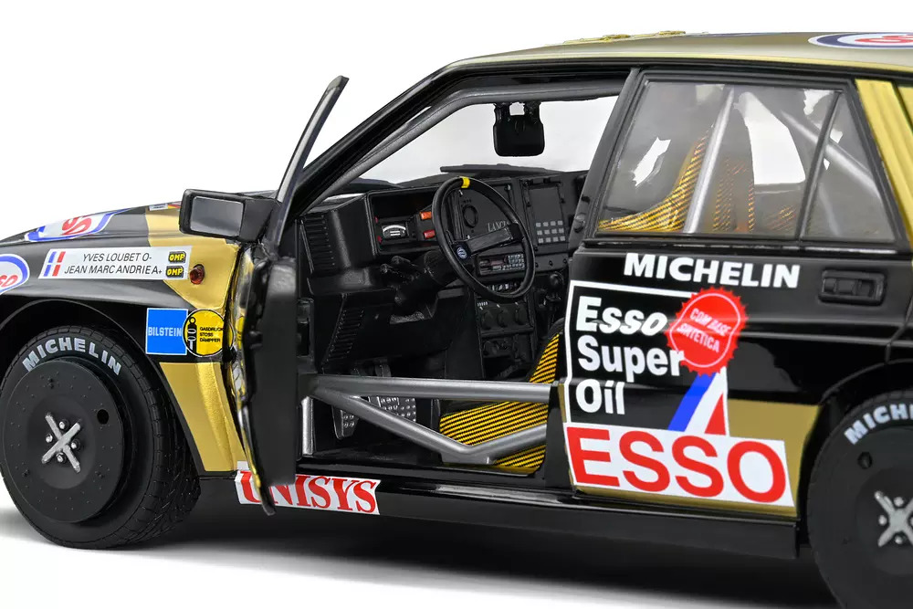 1:18 LANCIA DELTA HF INTEGRALE BLACK #2 Y. LOUBET / J. M. ANDRIE ADAC RALLY DEUTSCHLAND - 1989