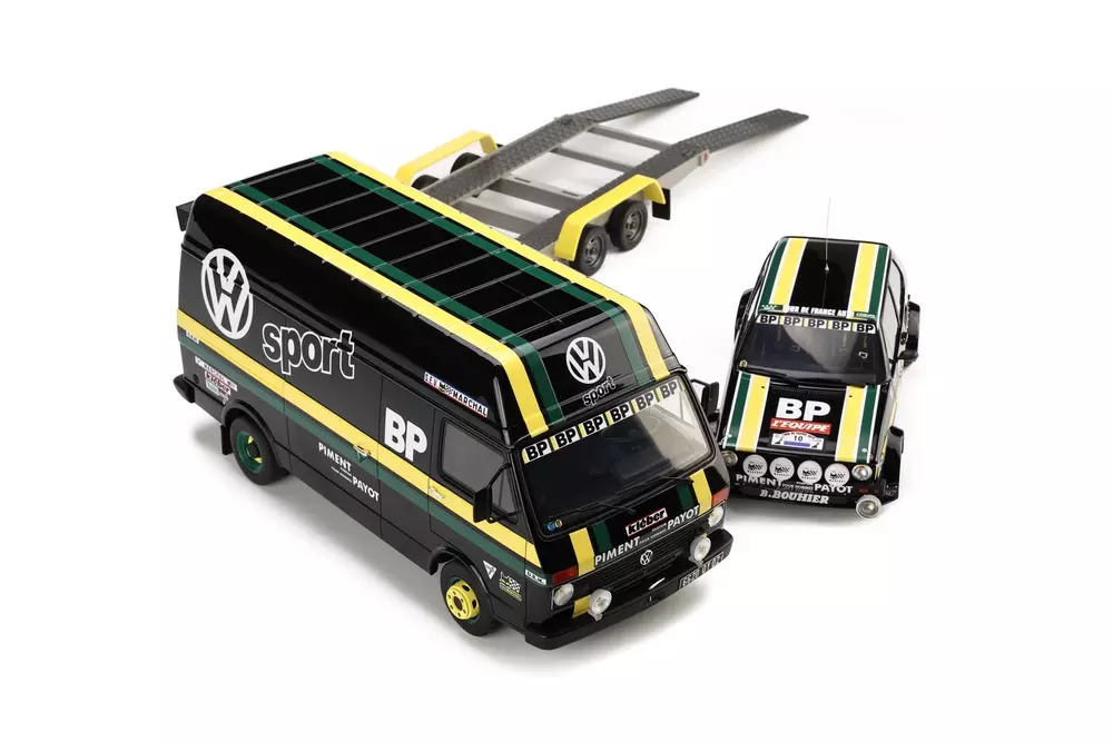 1:18 PACK VW LT35 + VW GOLF GTI MKI GR2 TOUR DE FRANCE - 1981 EDICIÓN LIMITADA NUMERADA  (3 PIEZAS)