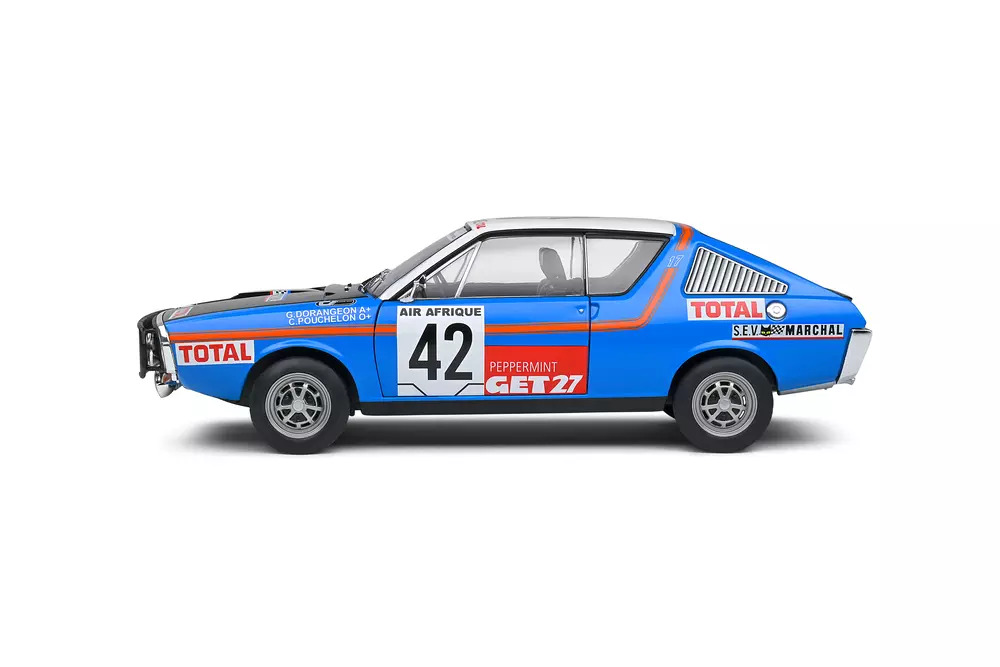 1:18 RENAULT 17 RALLYE ABIDJAN NICE #42 POUCHELON / DORANGEON – 1976