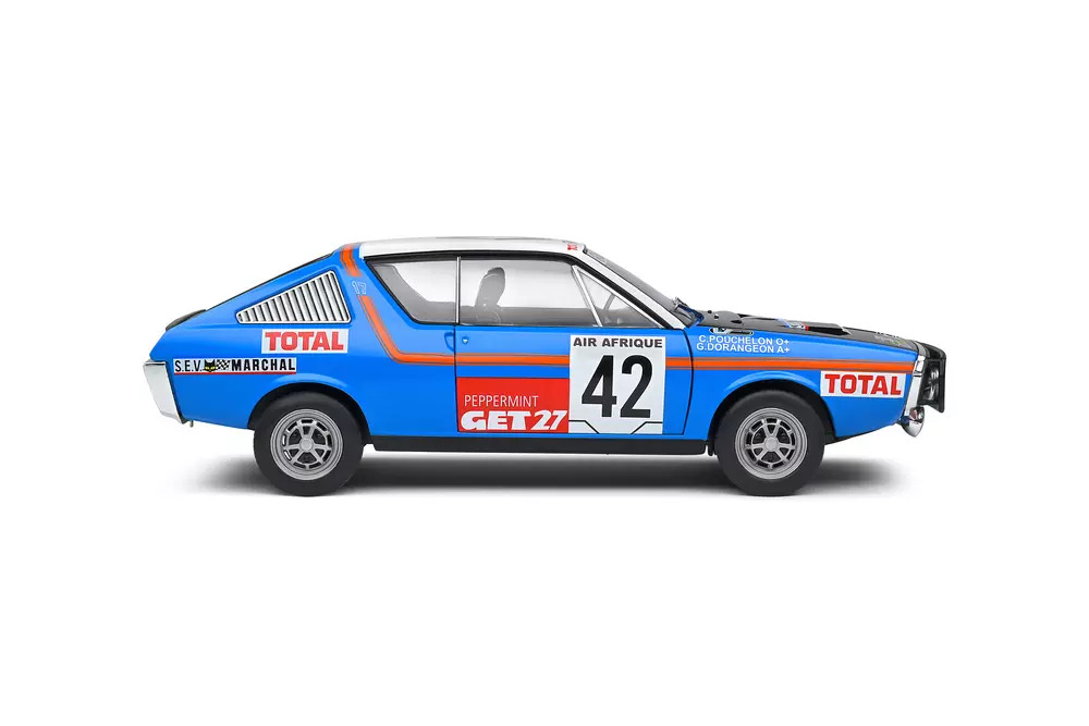 1:18 RENAULT 17 RALLYE ABIDJAN NICE #42 POUCHELON / DORANGEON – 1976
