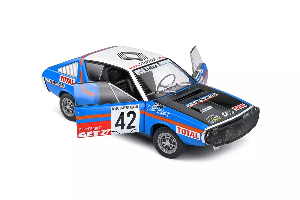 1:18 RENAULT 17 RALLYE ABIDJAN NICE #42 POUCHELON / DORANGEON – 1976