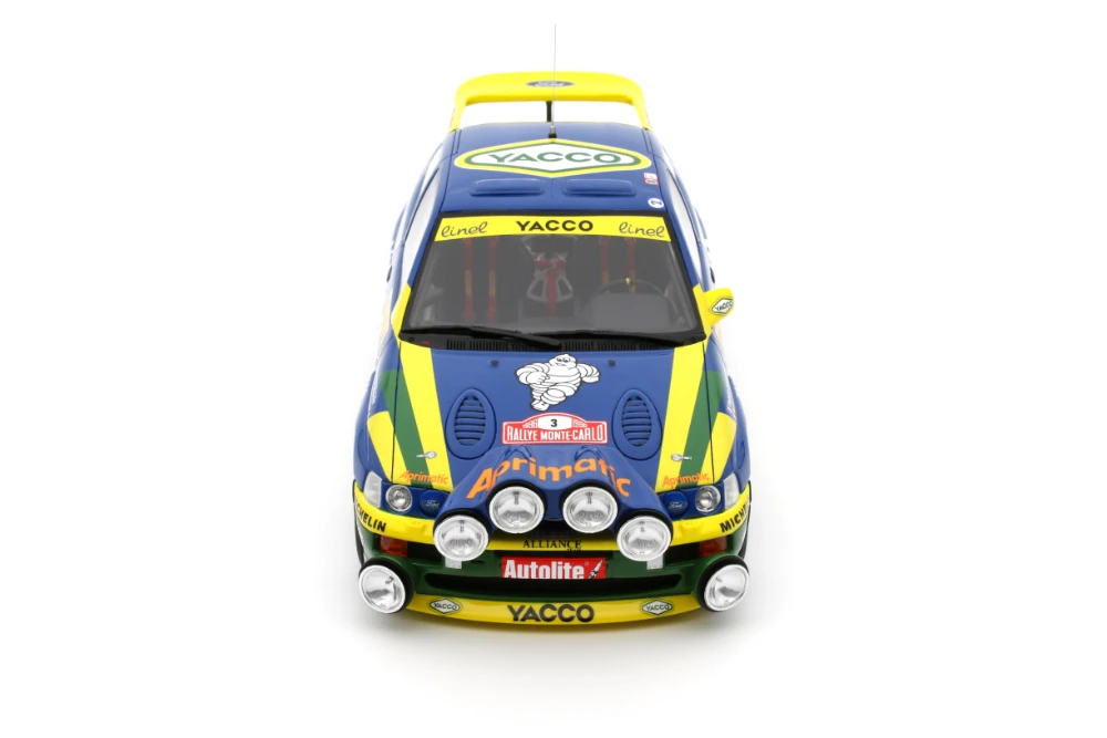 1:18 FORD ESCORT RS COSWORTH TEAM ALLIANCE YACCO #P. BERNARDINI / B. OCCELLI Nº3 WINNER RALLY MONTECARLO - 1996 EDICIÓN LIMITADA NUMERADA
