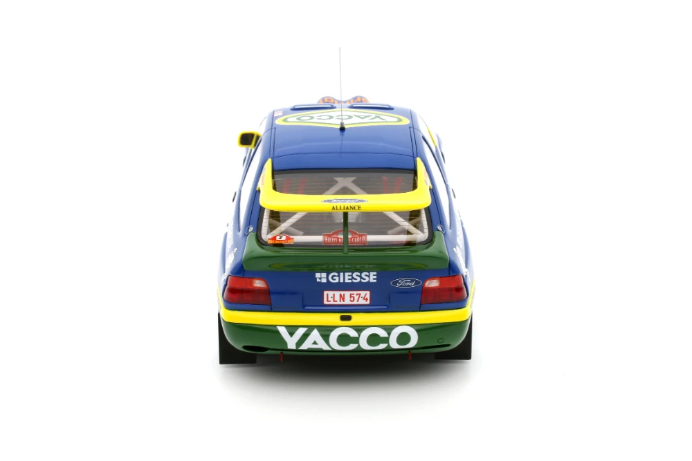 1:18 FORD ESCORT RS COSWORTH TEAM ALLIANCE YACCO #P. BERNARDINI / B. OCCELLI Nº3 WINNER RALLY MONTECARLO - 1996 EDICIÓN LIMITADA NUMERADA