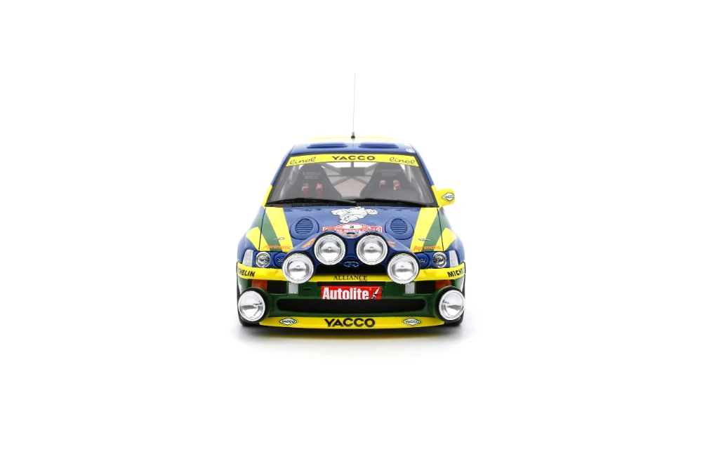 1:18 FORD ESCORT RS COSWORTH TEAM ALLIANCE YACCO #P. BERNARDINI / B. OCCELLI Nº3 WINNER RALLY MONTECARLO - 1996 EDICIÓN LIMITADA NUMERADA