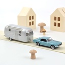 1:43 FORD MUSTANG ET CARAVANE AIRSTREAM -1968