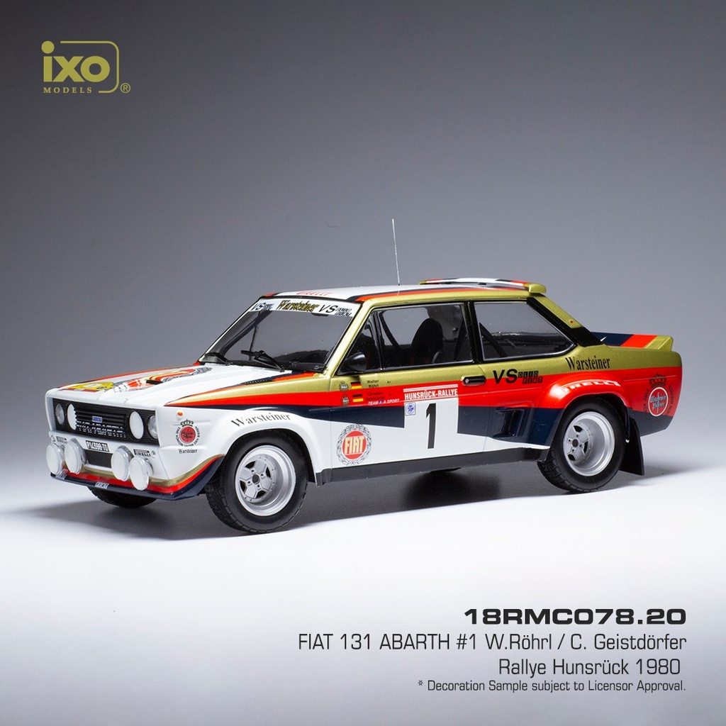 1:18 FIAT 131 ABARTH #1 W. ROHRL / C. GEISTDORFER - RALLYE HANSRUCK 1979