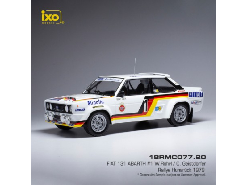 1:18 FIAT 131 ABARTH #1 W. RÖHRL / C. GEISTDÖRFER - RALLYE HAMSRÜCK 1979