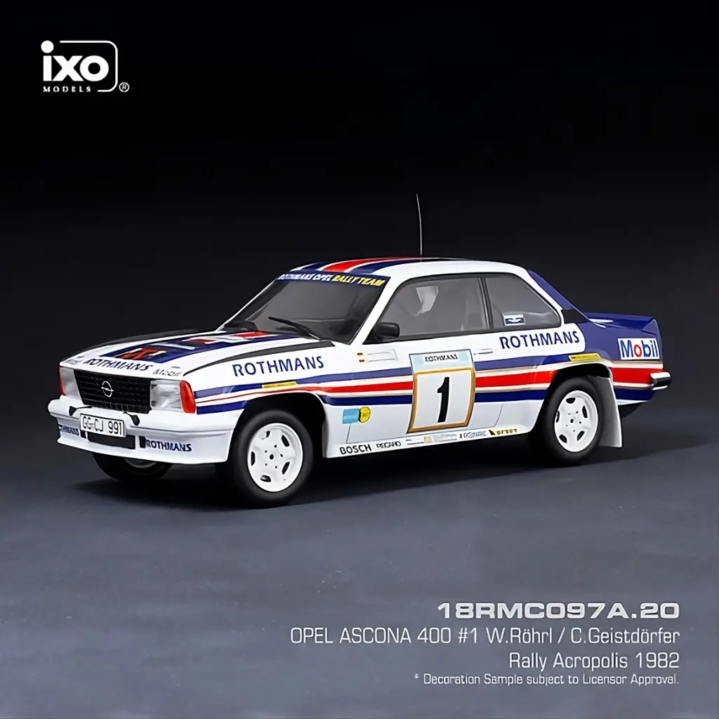 OPEL ASCONA B 400 #1 W. RÖHRL / C. GEISTDÖRFER - RALLYE ACROPOLIS 1982