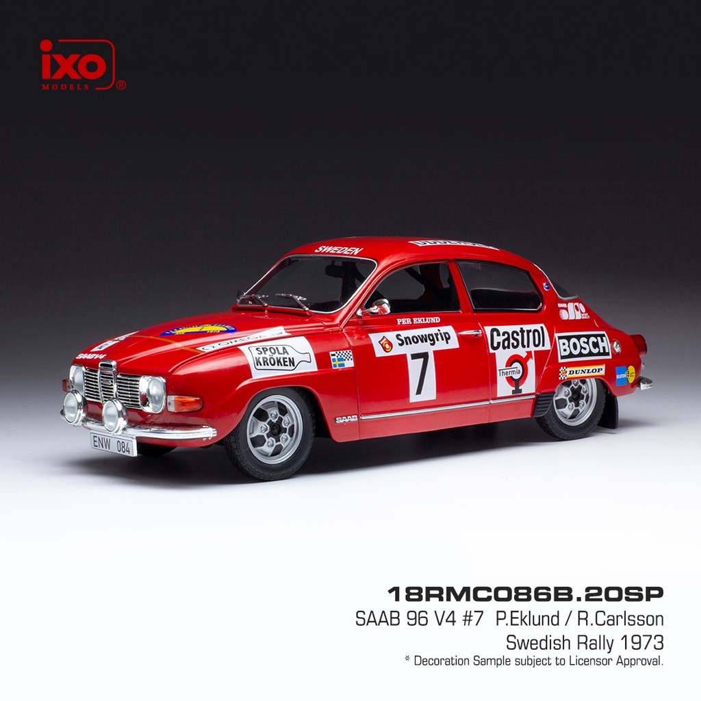 SAAB 96 V4 #7 P. EKLUND / R. CARLSSON - RALLY DE SUECIA 1973