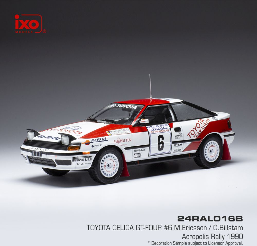 TOYOTA CELICA GT-FOUR #6 ERICSSON / BILLSTAM RALLYE ACROPOLIS - 1990