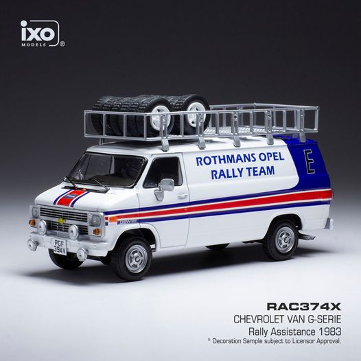 1:43 CHEVROLET VAN G-SERIE RALLY ASSISTANCE - 1983