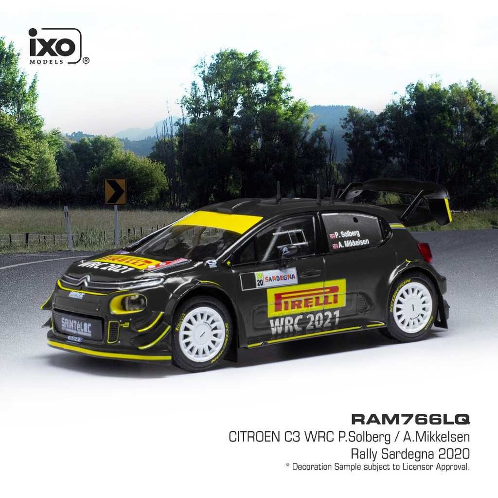 1:43 CITROËN C3 WRC #20 SOLBERG / MIKKELSEN RALLYE SARDAIGE 2020
