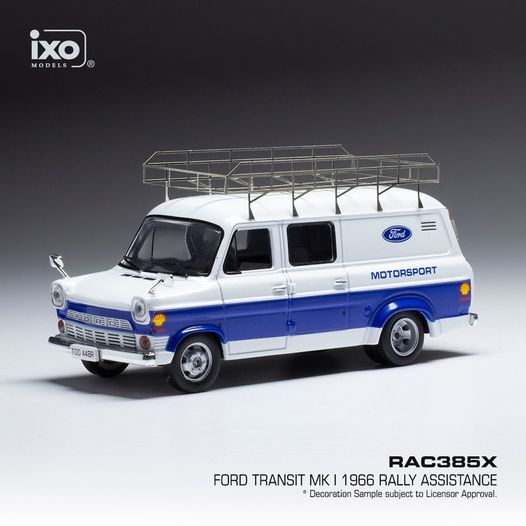 1:43 FORD TRANSIT MK I ASSISTANCE FORD MOTORSPORT  -1966