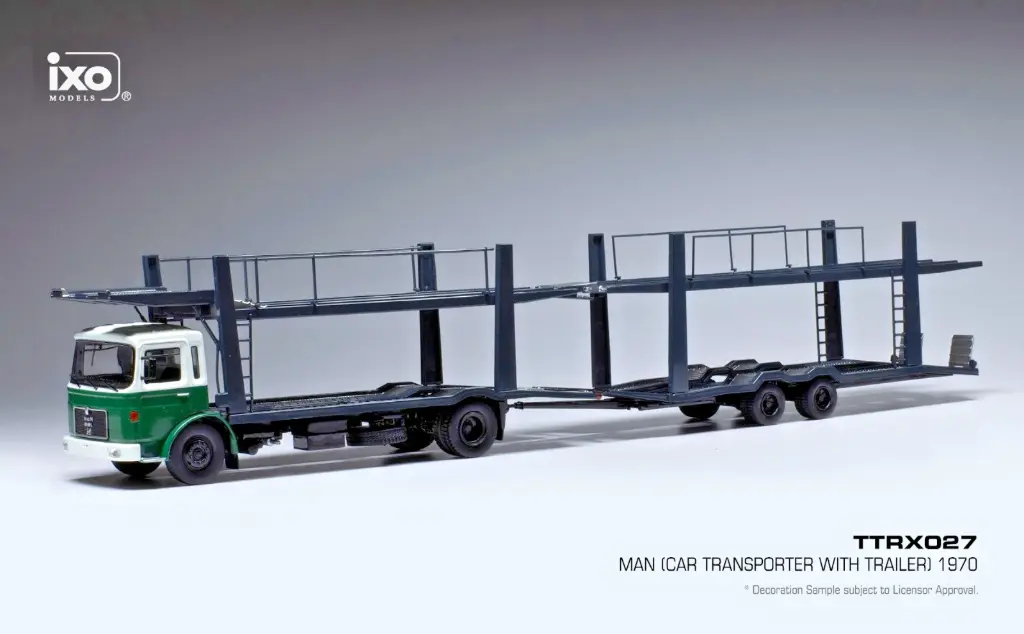 1:43 MAN F7 CAR TRANSPORTER TRAILER - 1970