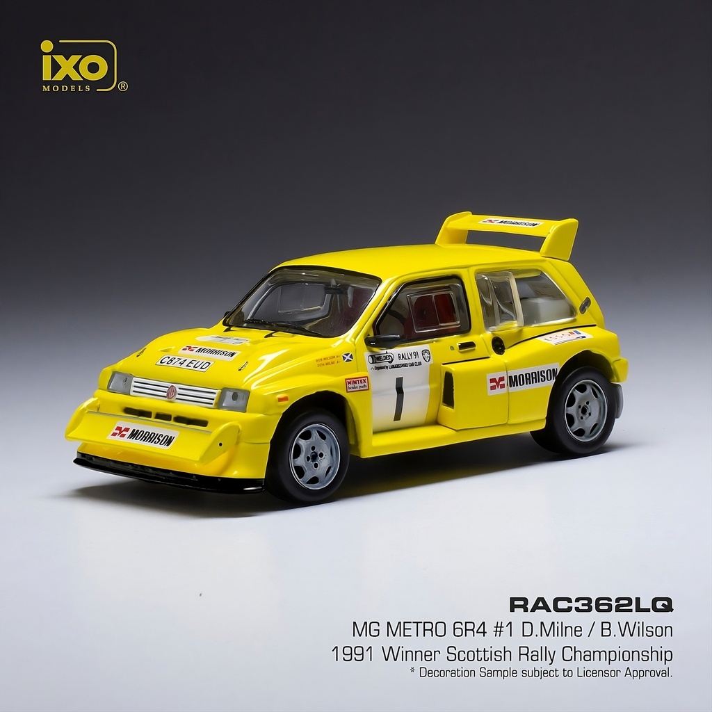1:43 MG METRO 6R4 #1 D.MILNE / B. WILSON - 1991 SCOTTISH RALLY CHAMPIONSHIP WINNER