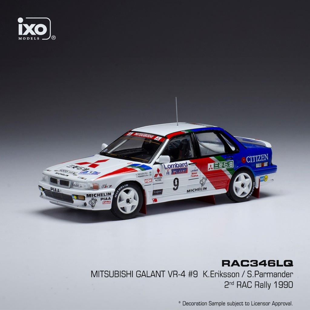1:43 MITSUBISHI GALANT VR-4 #9 ERIKSSON / PARMANDER RALLYE MITSUBISHI RALLIART EUROPE - 1990