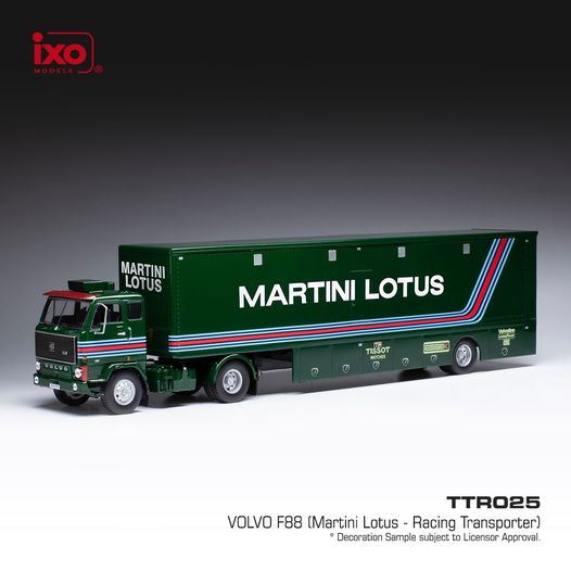 1:43 VOLVO F88 (MARTINI-LOTUS) RACING TRANSPORTER