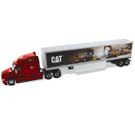 PETERBILT 579 ULTRALOFT CON SEMI-REMORQUE CATERPILLAR