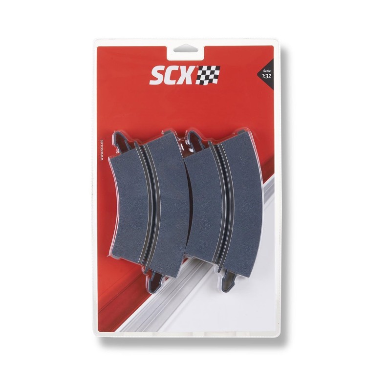 PISTA CURVA 1 CARRIL - EXTERIOR DE LA INTERIOR (4 UNIDADES) - SCALEXTRIC 