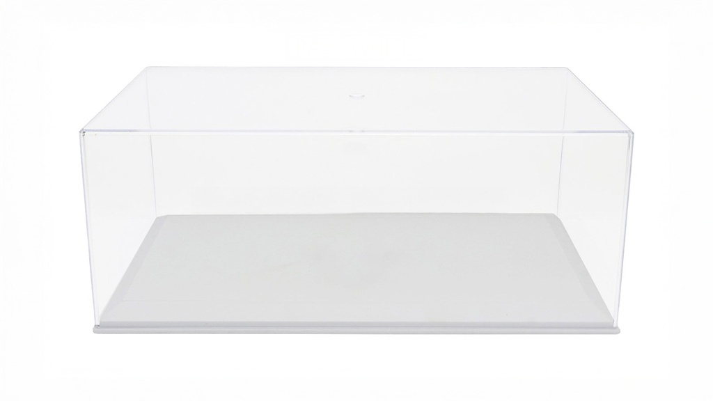 VITRINA Y BASE BLANCA 1:18 