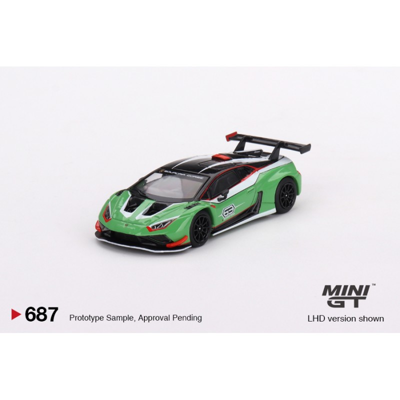 1:64 LAMBORGHINI HURACAN GT3 EVO2 #63 PRESENTATION - 2023