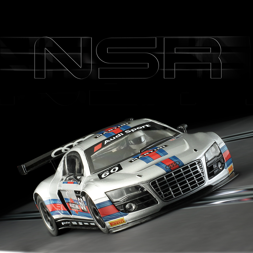 AUDI R8 MARTINI GREY 60 AW KING 21K EVO 3 - NSR - SLOT