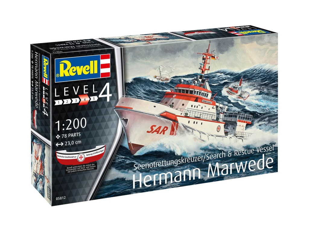 1:200 Revell Barco Search & Rescue Vessel "Hermann Marwede" 