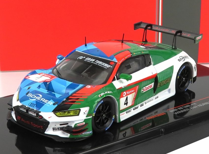 1:43 AUDI R8 LMS TEAM PHOENIX #4 KAFFER / STIPPLER / VERVISCH / VANTHOOR - 2019 NURBURGRING WINNER