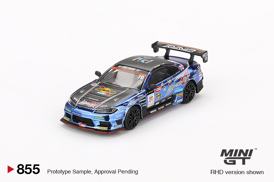 1:64 NISSAN SILVIA (S15) #70 MASASHI YOKOI TEAM D-MAX RACING - D1 GRAND PRIX 2023