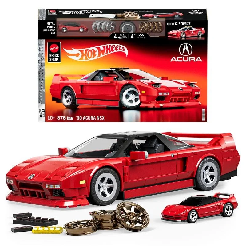 1:16 Acura NSX 1990 - HotWheels Mattel Brick Shop 
