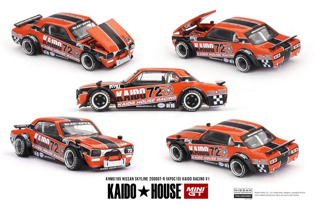 1:64 NISSAN SKYLINE 2000 GT-R (KPGC10) #72 KAIDO HOUSE RACING V1 - 1969
