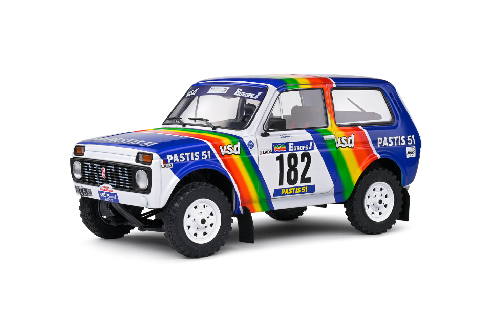 1:18 LADA NIVA #182 JABOUILLE / SARDOU - PARIS-DAKAR 1984									