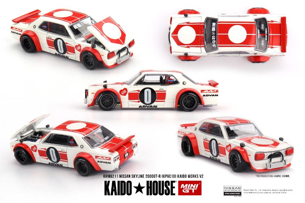 1:64 NISSAN SKYLINE 2000 GT-R (KPGC10) #0 ADVAN KAIDO WORKS V2 - 1969