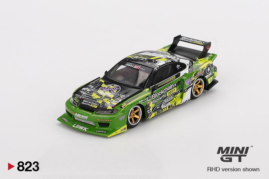 1:64 NISSAN SILVIA (S15) LB-SUPER SILHOUETTE V2  #555 YUKIO FAUSTO - 2024 FORMULA DRIFT JAPAN