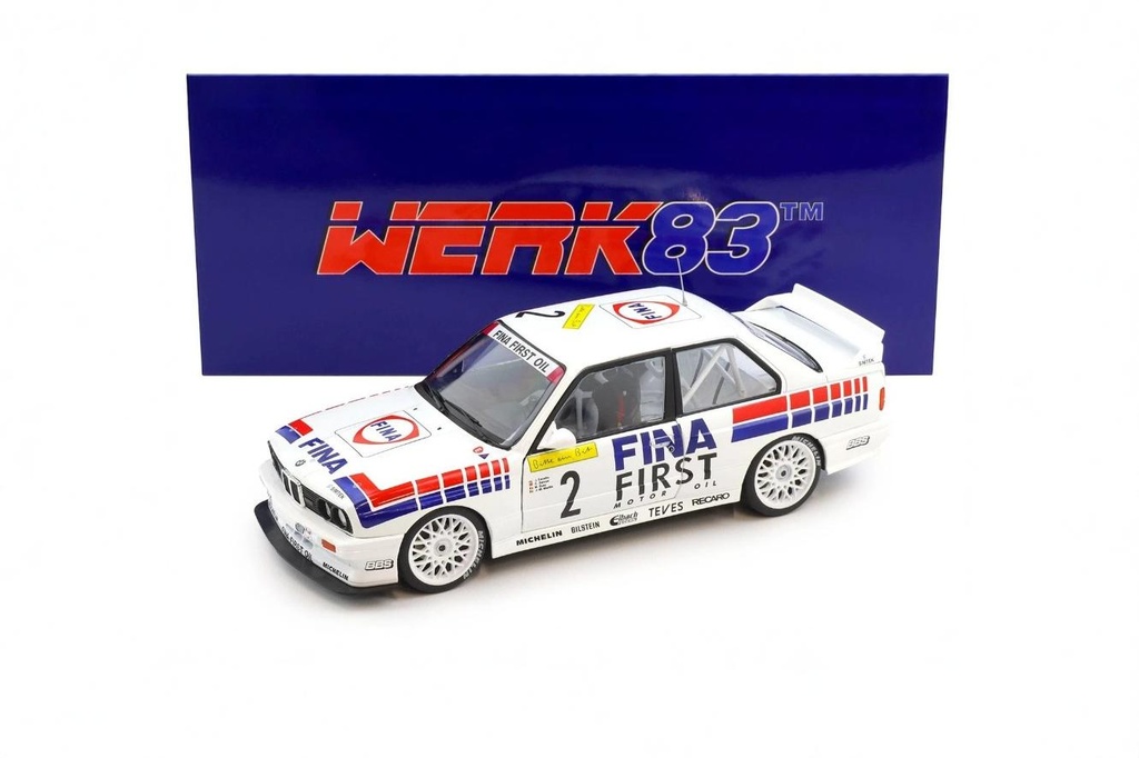 1:18 BMW M3 E30 FINA MOTORSPORT TEAM  #2 CECOTTO / DANNER / DUEZ / MARTIN - 1992 24H NURBURGRING WINNER