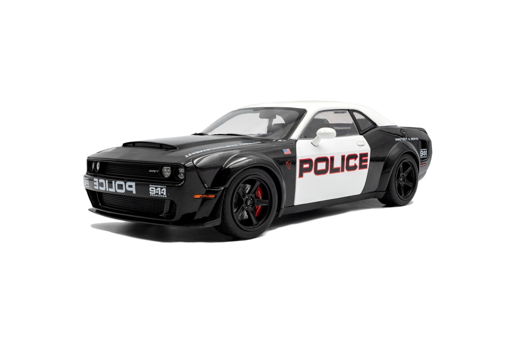 1:18 DODGE CHALLENGER R/T SCAT PACK WIDEBODY "HIGHWAY POLICE" - 2023