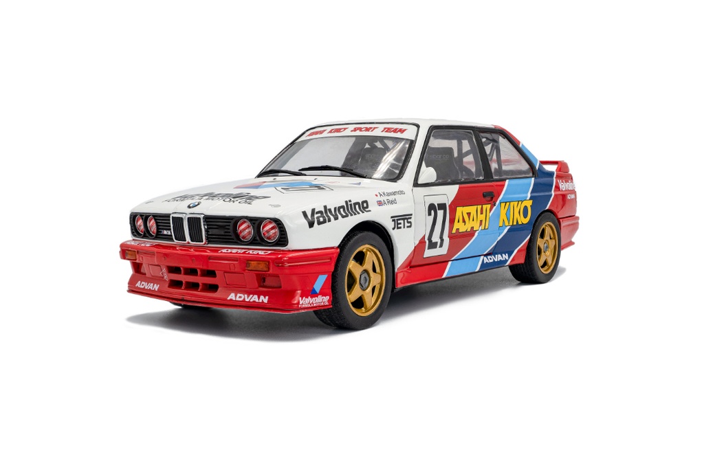 1:18 BMW E30 M3 WHITE #27 KAWAMOTO / REID - JTCC 1986