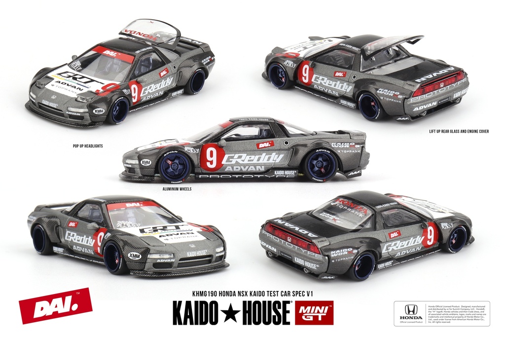 1:64 HONDA NSX KAIDO HOUSE #9 TEST
CAR SPEC V1 - 2002