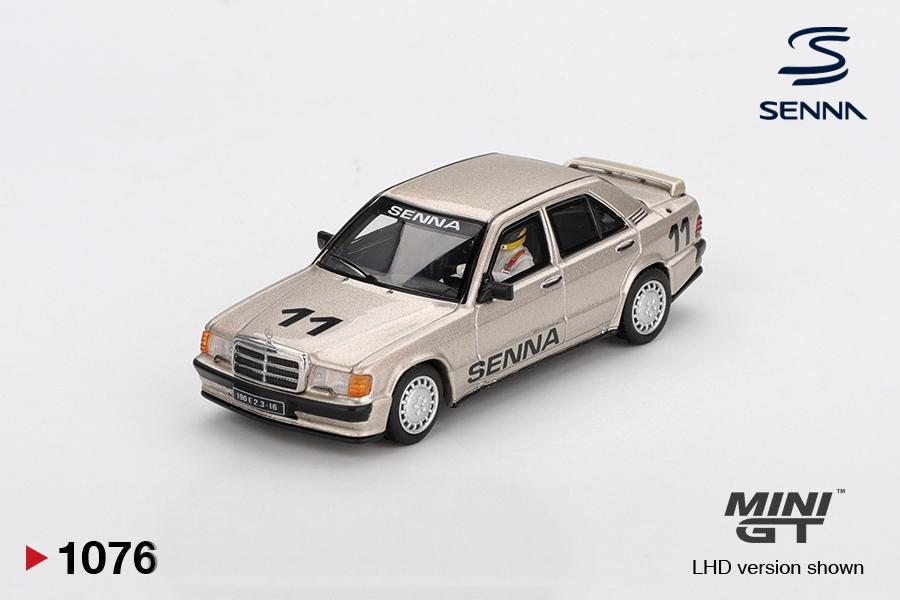 1:64 MERCEDES-BENZ 190 E 2.3-16 #11 AYRTON SENNA - 1984 NURBURGRING RACE OF CHAMPIONS w/ FIGURE