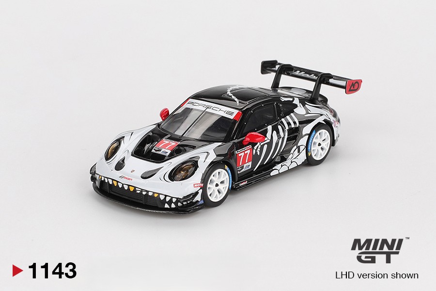 1:64 PORSCHE 911 (992) GT3 R #77 GTD PRO AO RACING "SKELETON REXY" - PETIT LE MANS 2025