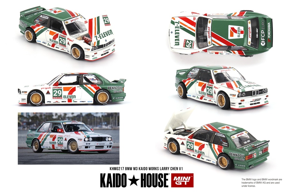 1:64 BMW 3-SERIES M3 (E30) #29 LARRY CHEN- 1989 KAIDO WORKS V1 