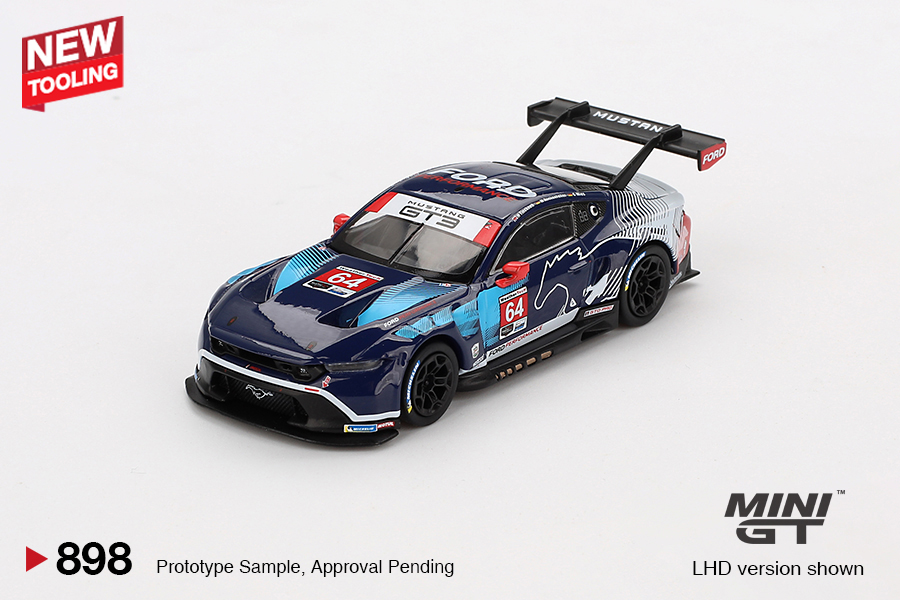 1:64 FORD USA MUSTANG GT3 5.4L V8 TEAM MULTIMAC MOTORSPORTS #64  C. MIES / M. ROCKENFELLER / H. TINCKNELL - IMSA 24h DAYTONA 2024