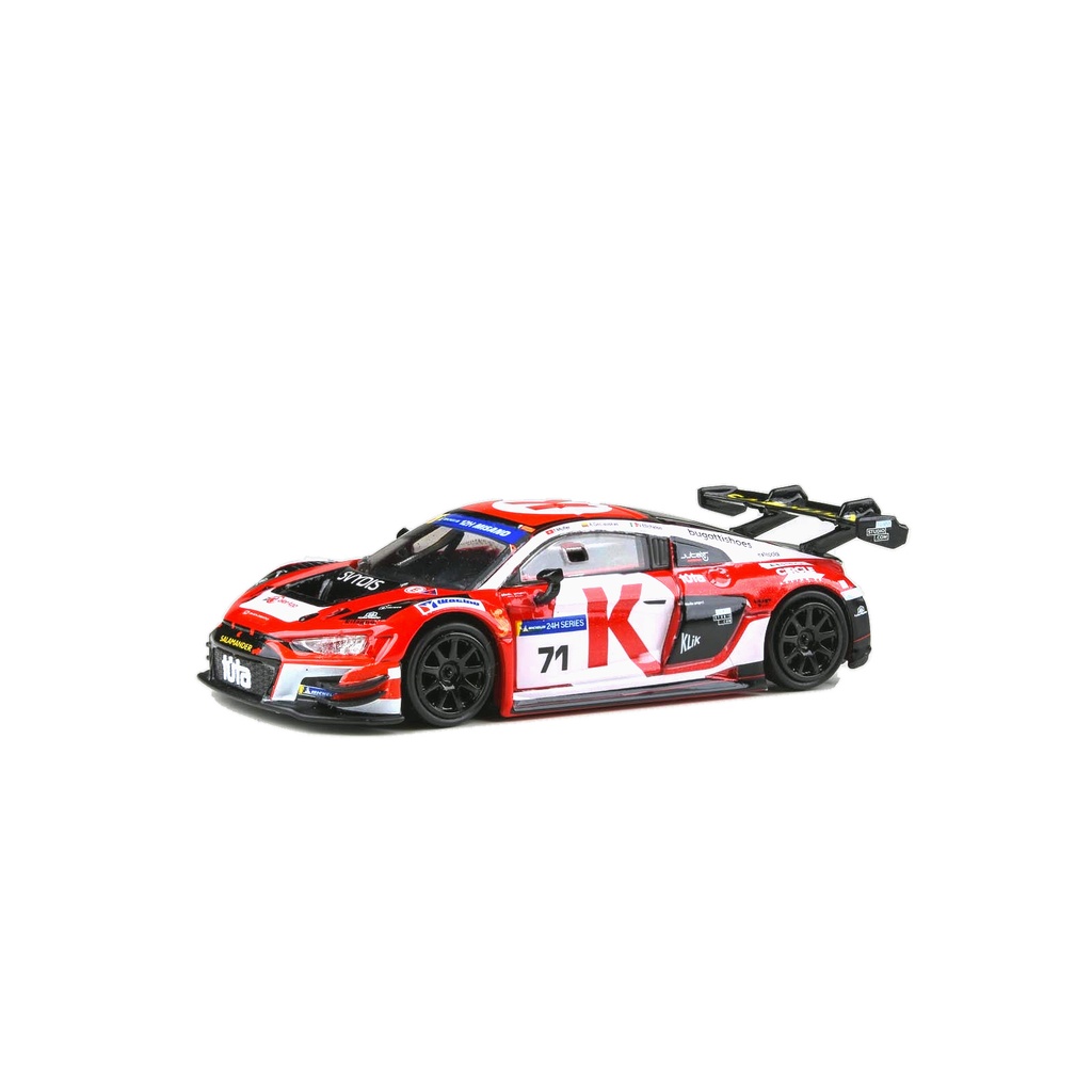 1:64 AUDI R8 LMS EVO II TEAM JUTA RACING #71  GECIAUSKAS / MICHELON / MULLER - 2025 12h DE MISANO (CON VITRINA)