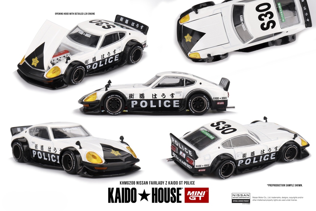 1:64 NISSAN FAIRLADY Z KAIDO GT POLICE 1978