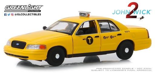 [GREEN86561] 1:43 FORD CROWN VICTORIA TAXI - JOHNWICK 2 - 2008